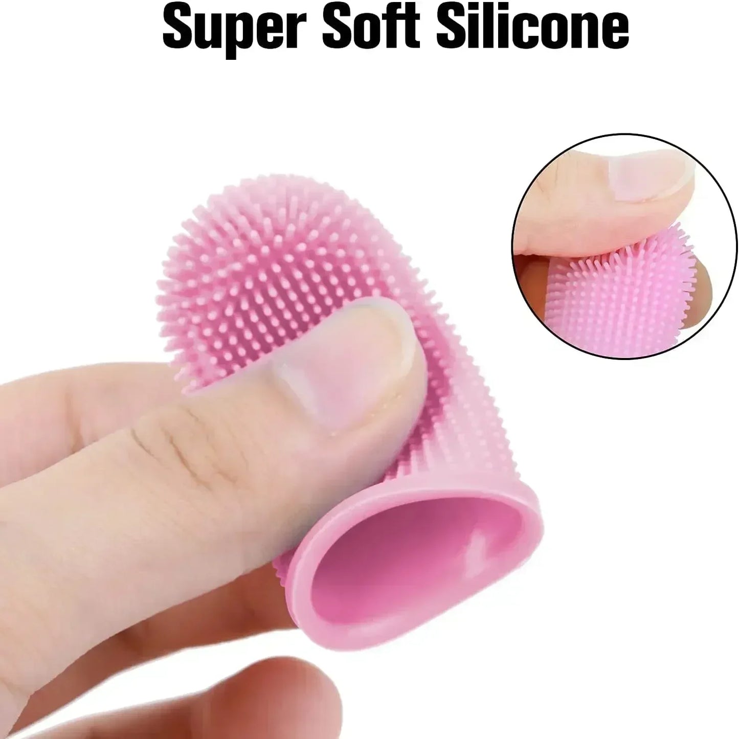 3pcs dog finger toothbrush puppy toothbrushes Oral cleaning products for Cats and Dogs Super Soft Silicone Pet Products