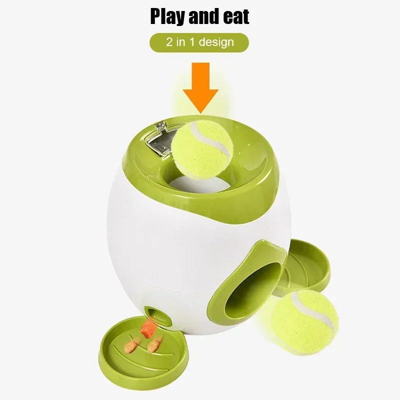 Pet Tennis Food Reward Machine Interactive Ball Launcher Training Slow Food Toys Suitable for Cats and Dogs Toy